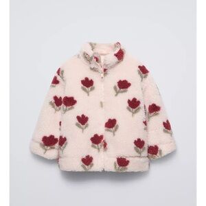 Tulip Print Fleece Jacket - Toddler